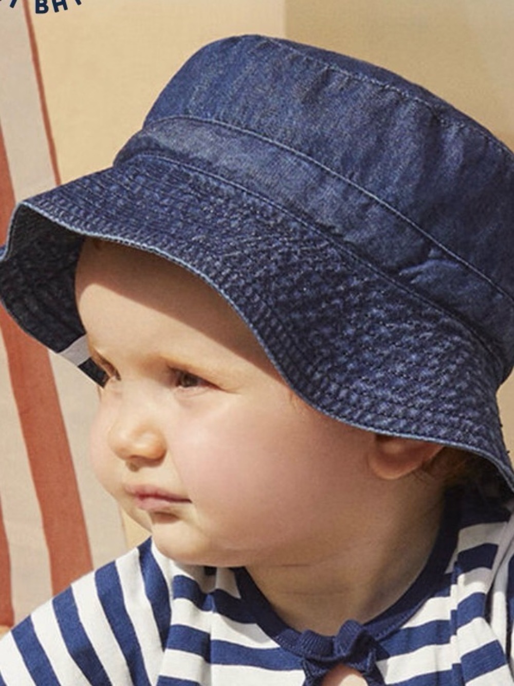 Petit Bateau Indigo Denim Baby Hat